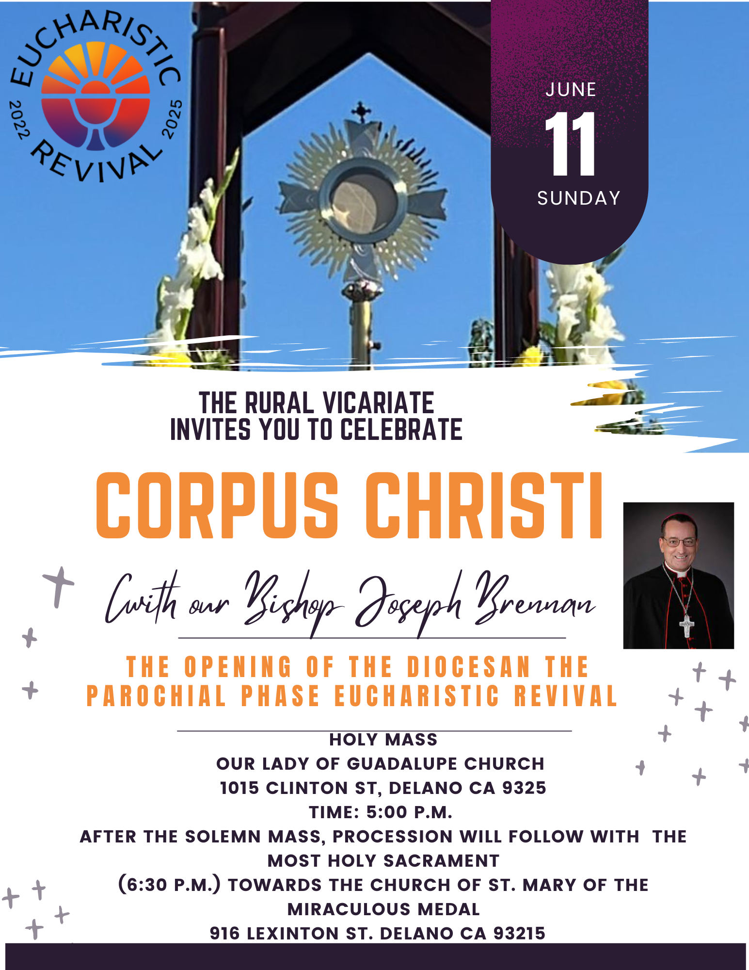 Corpus Christi Mass and Procession with Brennan Diocese of